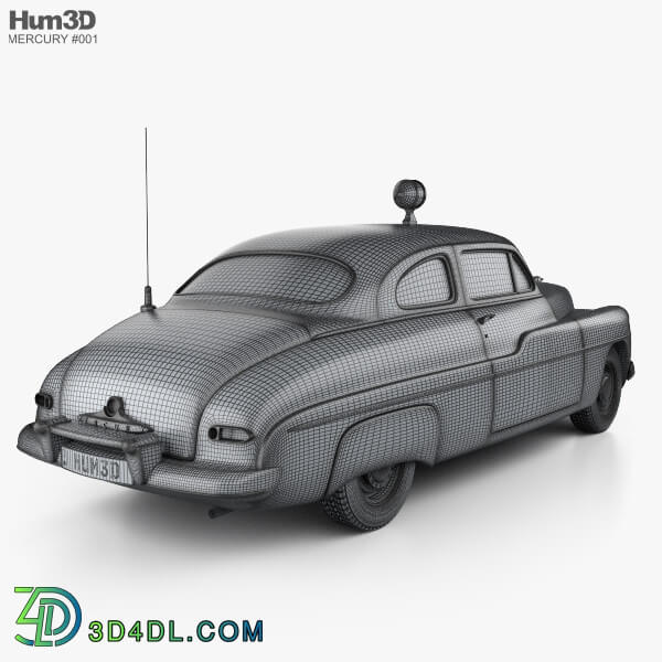 Hum3D Mercury Eight Coupe Police 1949