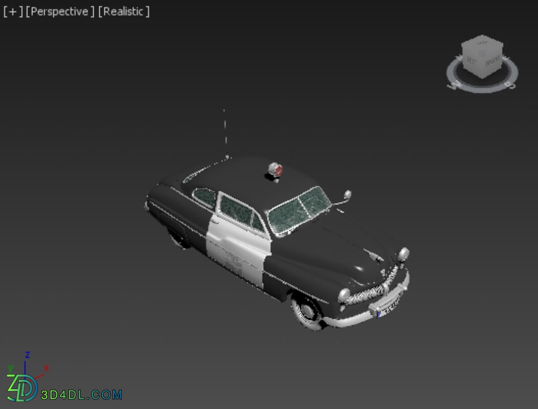 Hum3D Mercury Eight Coupe Police 1949