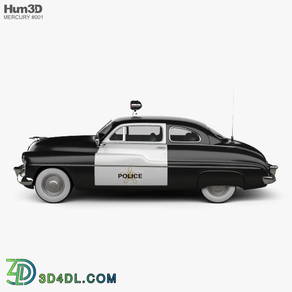 Hum3D Mercury Eight Coupe Police 1949