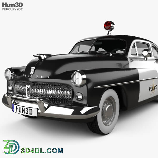 Hum3D Mercury Eight Coupe Police 1949