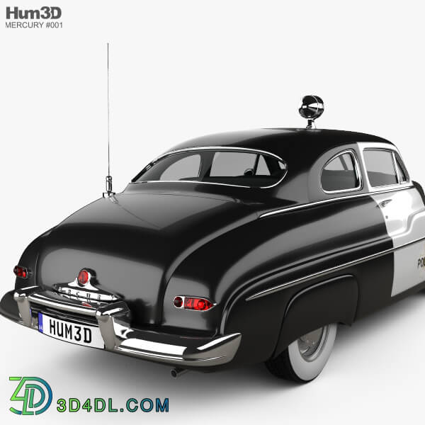 Hum3D Mercury Eight Coupe Police 1949