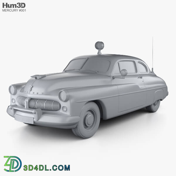 Hum3D Mercury Eight Coupe Police 1949