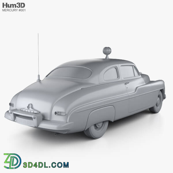 Hum3D Mercury Eight Coupe Police 1949