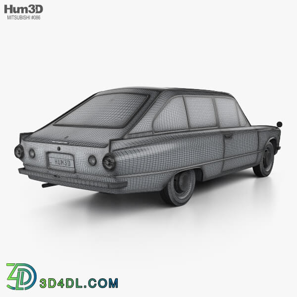 Hum3D Mitsubishi Colt 1000F 3 door 1966