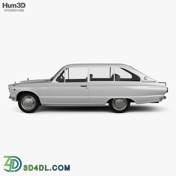 Hum3D Mitsubishi Colt 1000F 3 door 1966