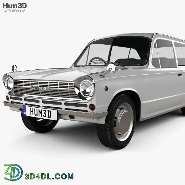 Hum3D Mitsubishi Colt 1000F 3 door 1966