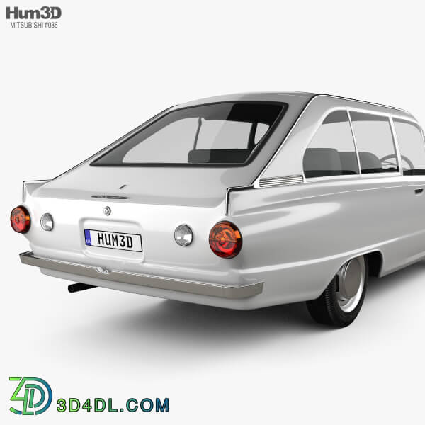 Hum3D Mitsubishi Colt 1000F 3 door 1966