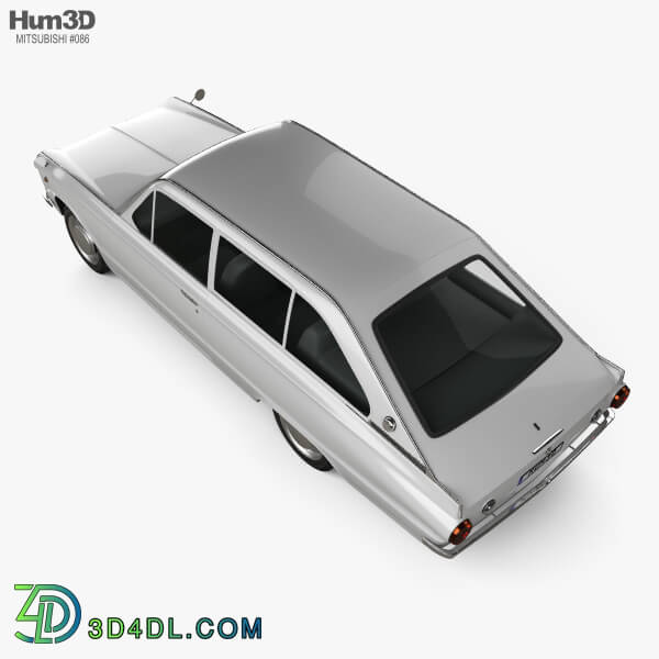 Hum3D Mitsubishi Colt 1000F 3 door 1966