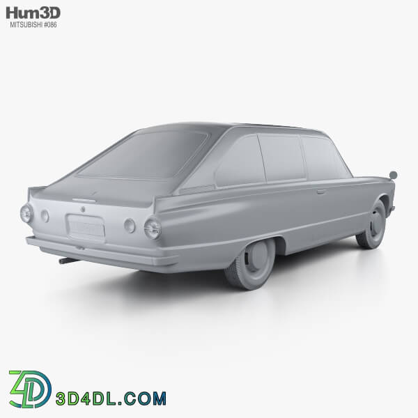 Hum3D Mitsubishi Colt 1000F 3 door 1966