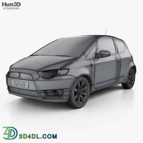 Hum3D Mitsubishi Colt 3 door 2008