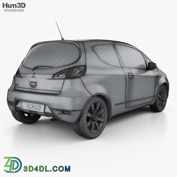 Hum3D Mitsubishi Colt 3 door 2008