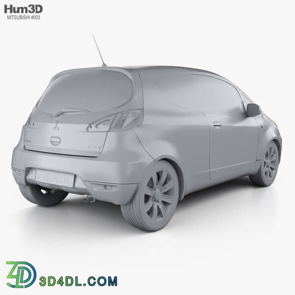 Hum3D Mitsubishi Colt 3 door 2008