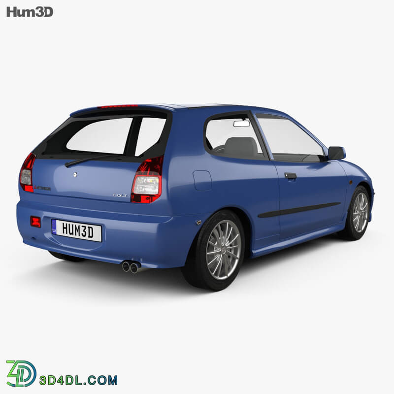 Hum3D Mitsubishi Colt 3 door hatchback 1998