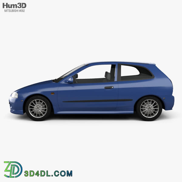 Hum3D Mitsubishi Colt 3 door hatchback 1998