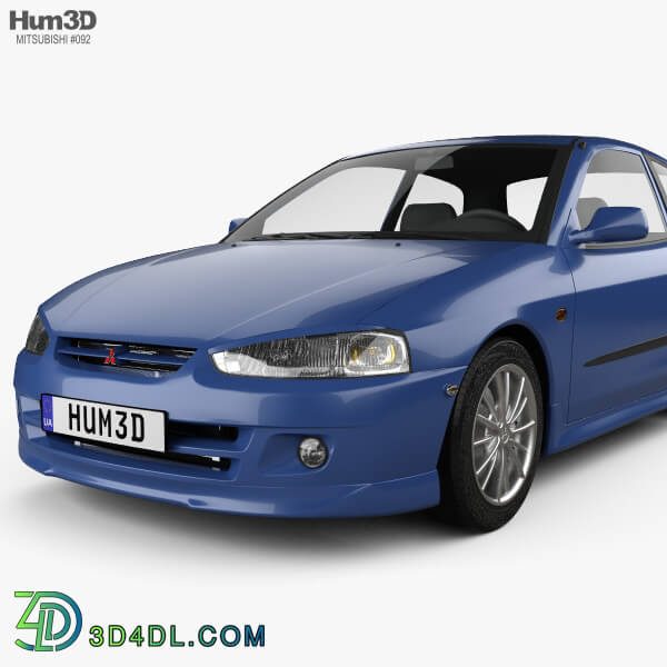 Hum3D Mitsubishi Colt 3 door hatchback 1998