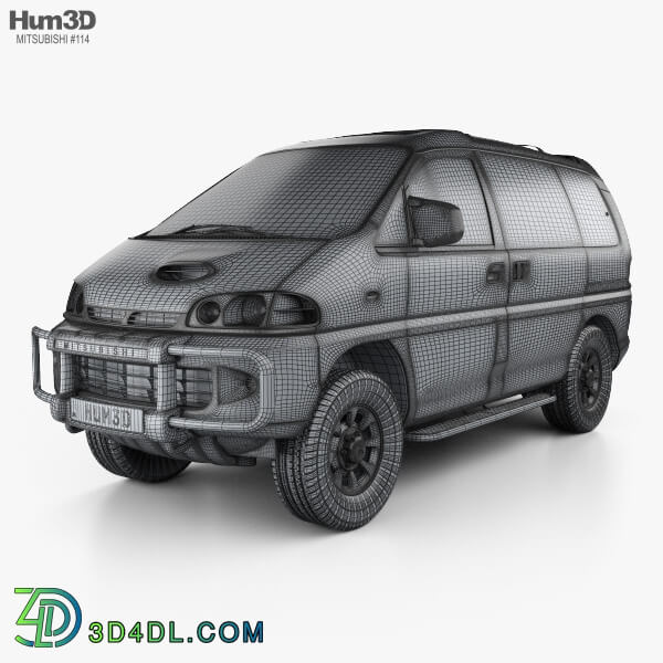 Hum3D Mitsubishi Delica Space Gear 4WD 1994