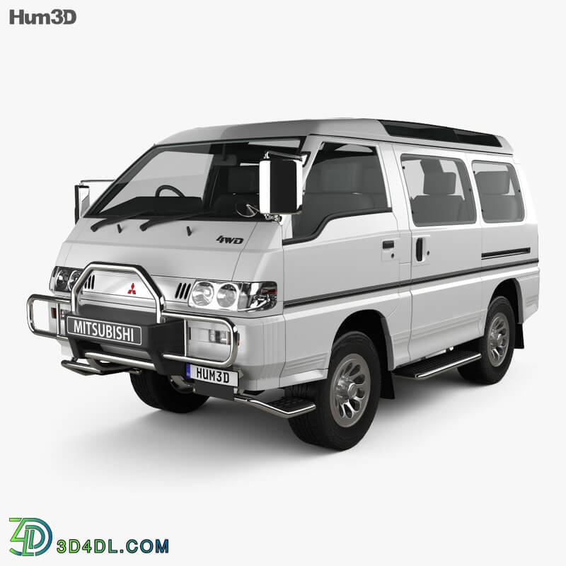 Hum3D Mitsubishi Delica Star Wagon 4WD 1986