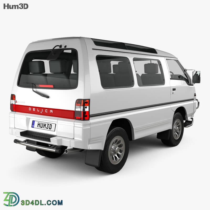 Hum3D Mitsubishi Delica Star Wagon 4WD 1986