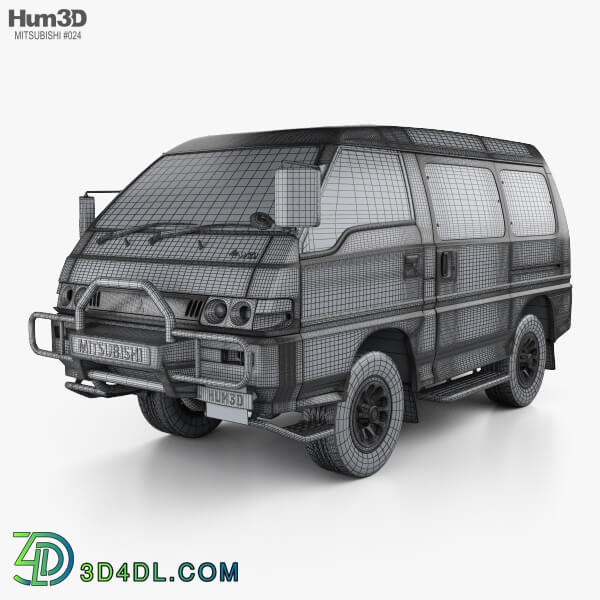 Hum3D Mitsubishi Delica Star Wagon 4WD 1986