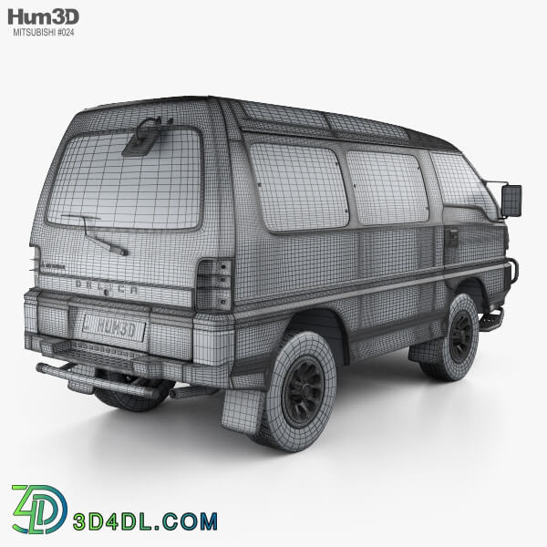 Hum3D Mitsubishi Delica Star Wagon 4WD 1986