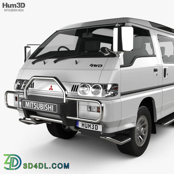 Hum3D Mitsubishi Delica Star Wagon 4WD 1986