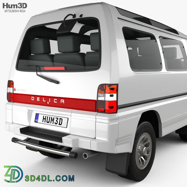 Hum3D Mitsubishi Delica Star Wagon 4WD 1986