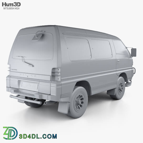 Hum3D Mitsubishi Delica Star Wagon 4WD 1986