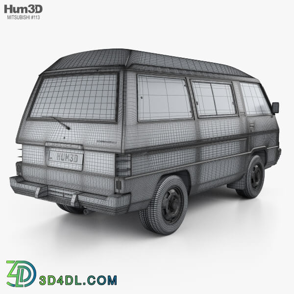 Hum3D Mitsubishi Delica Star Wagon 4WD GLX 1982