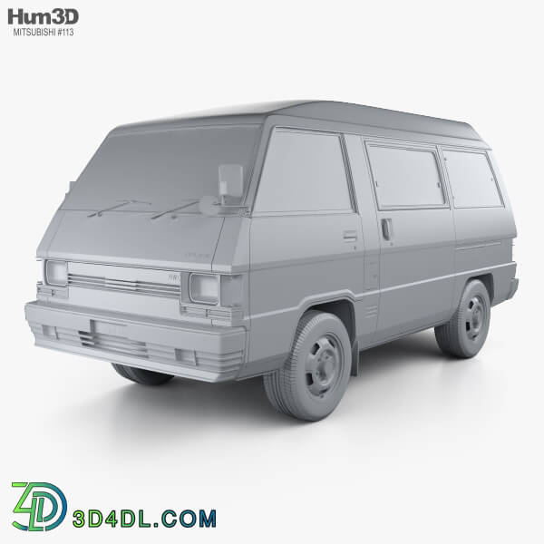 Hum3D Mitsubishi Delica Star Wagon 4WD GLX 1982