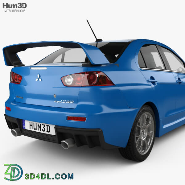 Hum3D Mitsubishi Lancer Evolution X 2009