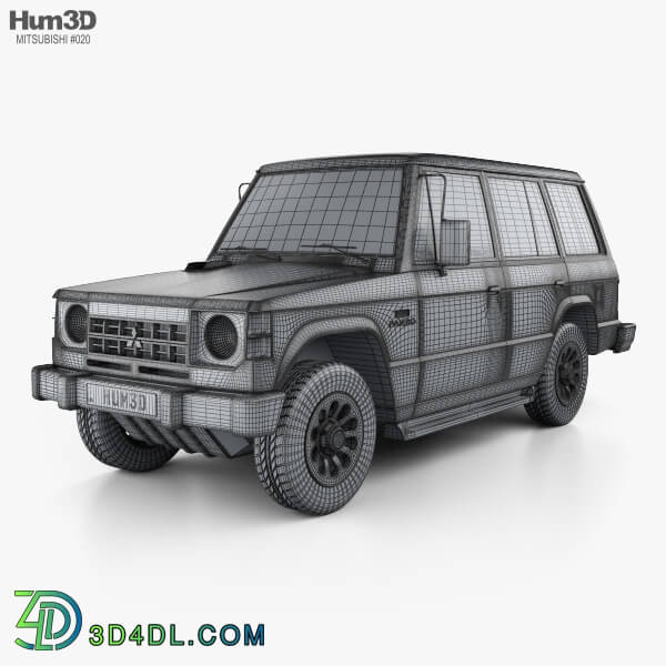 Hum3D Mitsubishi Pajero (Montero) Wagon 1983