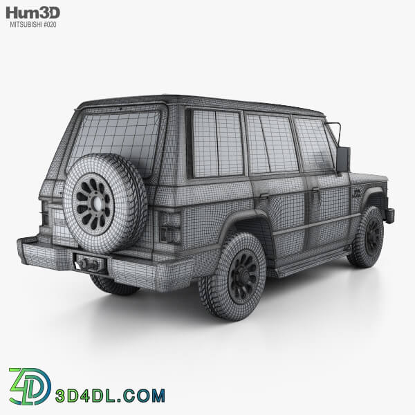 Hum3D Mitsubishi Pajero (Montero) Wagon 1983