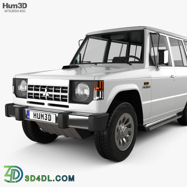 Hum3D Mitsubishi Pajero (Montero) Wagon 1983