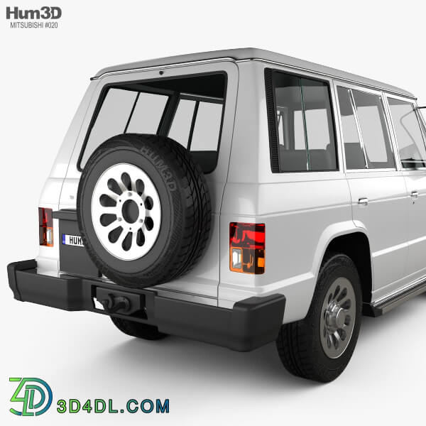 Hum3D Mitsubishi Pajero (Montero) Wagon 1983