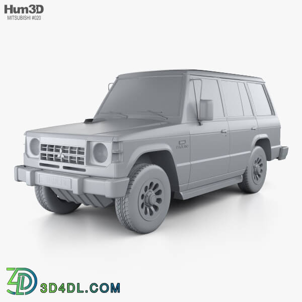 Hum3D Mitsubishi Pajero (Montero) Wagon 1983