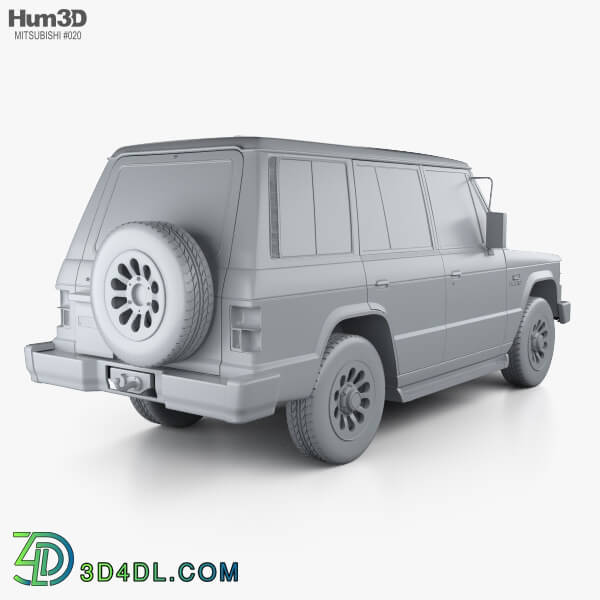 Hum3D Mitsubishi Pajero (Montero) Wagon 1983