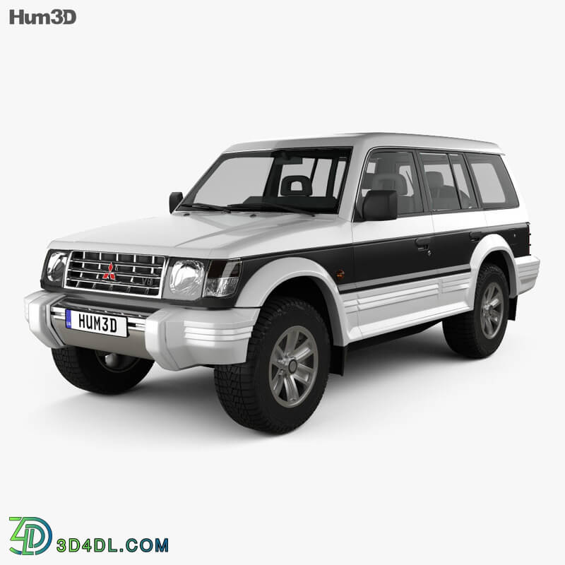 Hum3D Mitsubishi Pajero (Montero) Wagon 1991