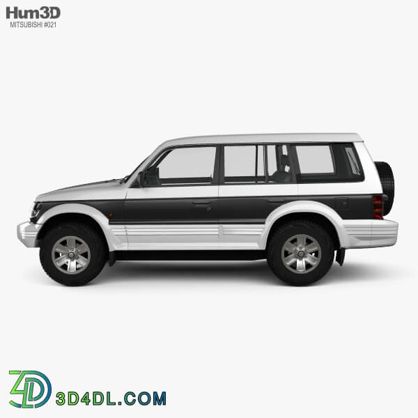 Hum3D Mitsubishi Pajero (Montero) Wagon 1991