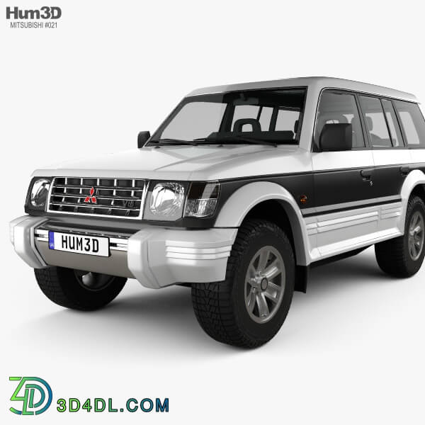 Hum3D Mitsubishi Pajero (Montero) Wagon 1991