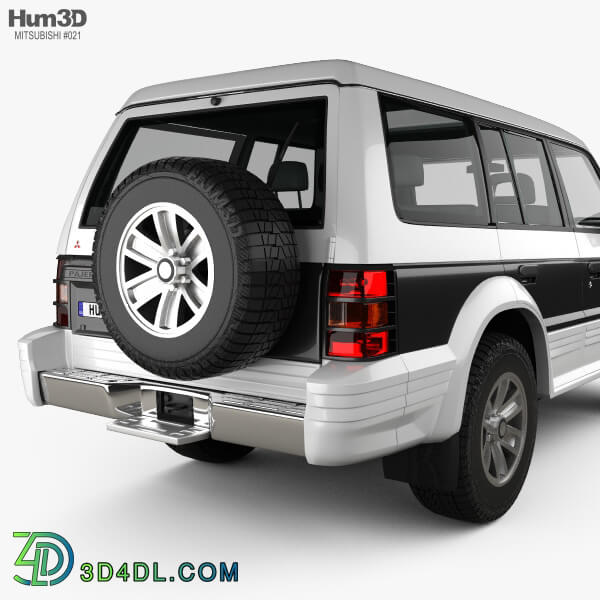 Hum3D Mitsubishi Pajero (Montero) Wagon 1991