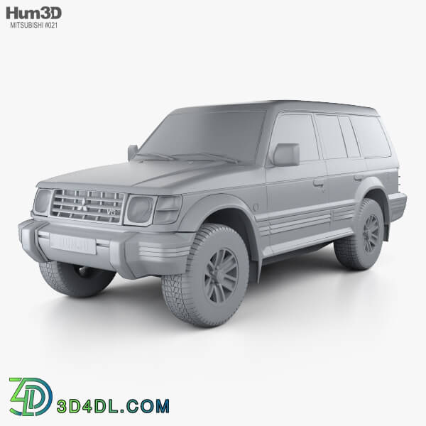 Hum3D Mitsubishi Pajero (Montero) Wagon 1991