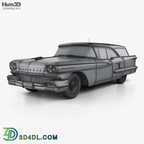 Hum3D Oldsmobile Dynamic 88 Fiesta Holiday 1958