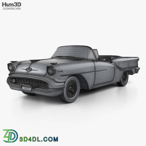 Hum3D Oldsmobile Starfire 98 Convertible 1957