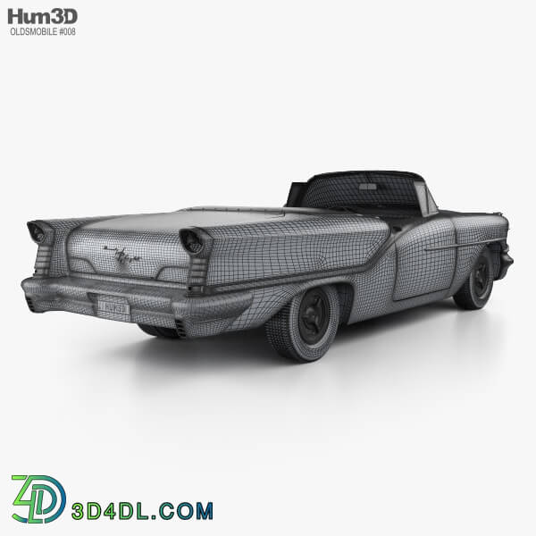 Hum3D Oldsmobile Starfire 98 Convertible 1957