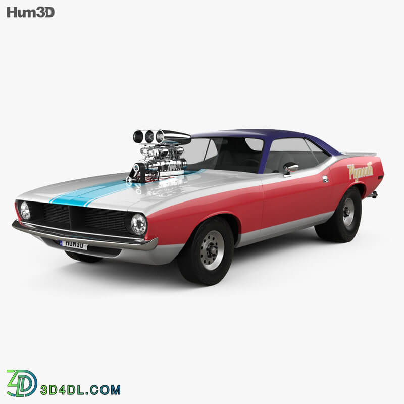 Hum3D Plymouth Barracuda Dragster 1974