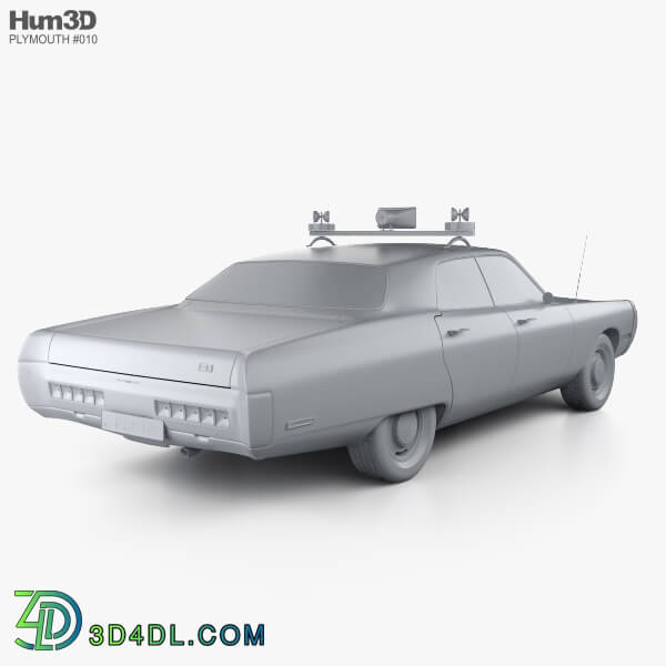 Hum3D Plymouth Fury Police 1972