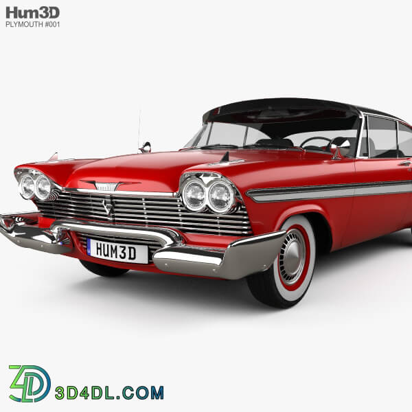 Hum3D Plymouth Fury coupe Christine 1958