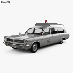 Hum3D Pontiac Bonneville Station Wagon Ambulance Kennedy 1963 