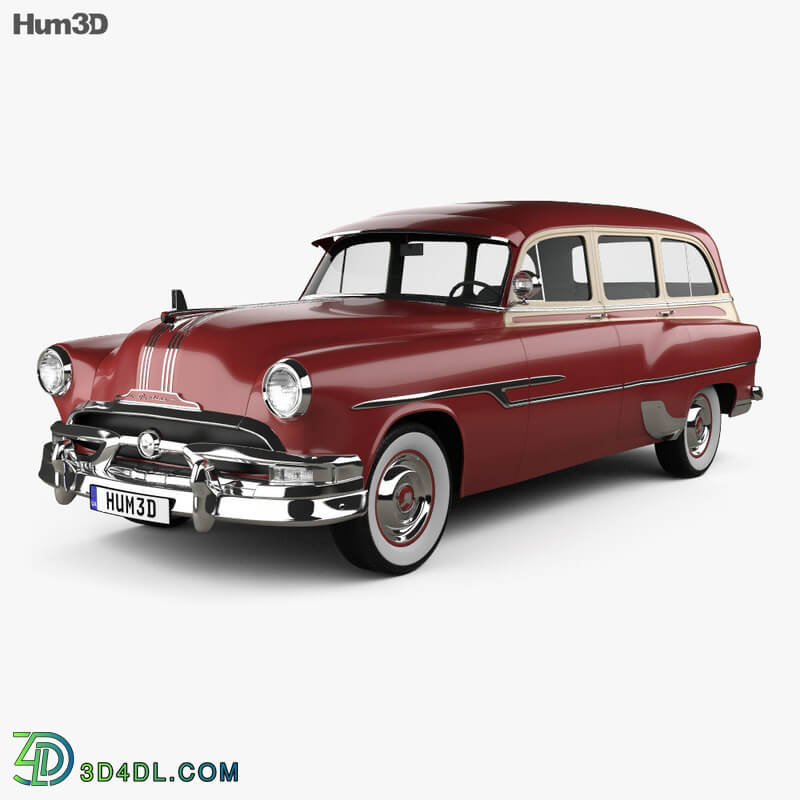 Hum3D Pontiac Chieftain Deluxe Station Wagon 1953