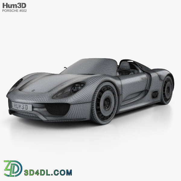 Hum3D Porsche 918 spyder 2011